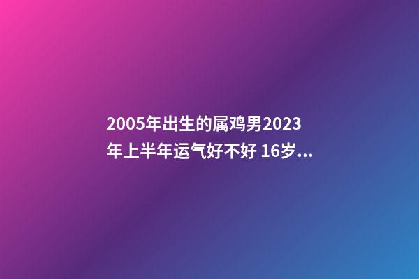 2005年出生的属鸡男2023年上半年运气好不好 16岁运势